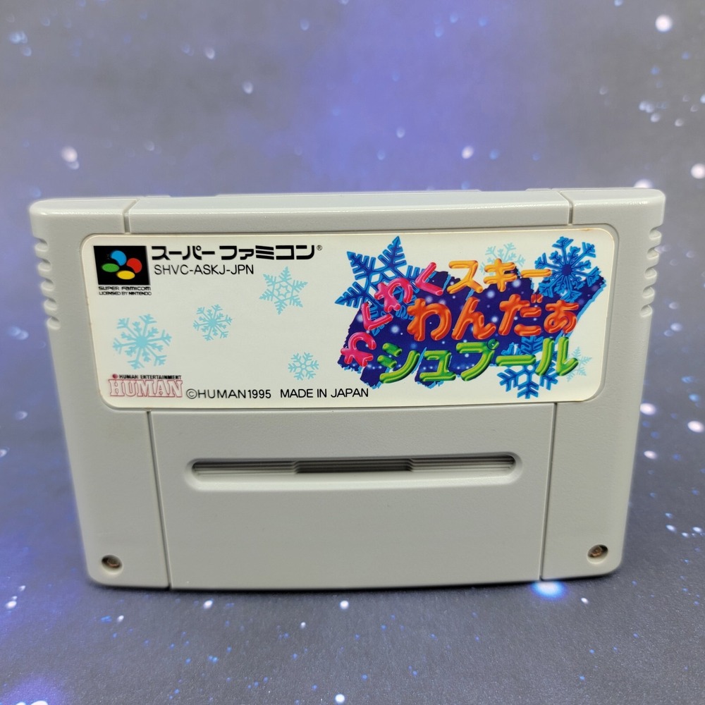 Waku Waku Ski Wonder Spur (Nintendo Super Famicom) Japanese Video Game 0756